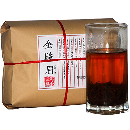 500g Schwarzer Tee Goldene Augenbrauen mit Honiggeschmack Chinesischer Original Guter Tee Natürliches Bio-Schwarztee-Grünfutter ohne Zusatzstoffe von Generic