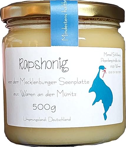 500g deutscher Honig von der Mecklenburger Seenplatte aus Waren an der Müritz (Rapshonig) von Generic