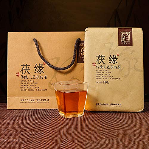 750g Anhua-Schwarztee-Ziegeltee Früchtetee China Original Dufttee Kräutertee Natürlicher Bio-Blumentee Grünes Essen ohne Zusatzstoffe Guter Tee von Generic