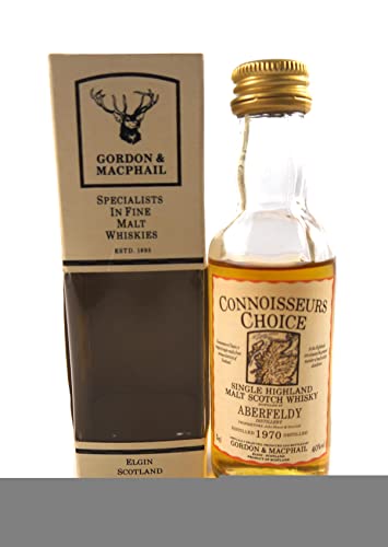 Aberfeldy Distillery Malt Whisky Miniature (5cl) 1970 Connoisseurs Choice (Original box) in einer Geschenkbox, da zu 3 Weinaccessoires, 1 x 50ml von Generic