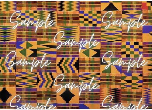 Afrikanischer Kente mehrfarbiger Druck, essbar, Design 1 Afrikanischer Kente mehrfarbiger Druck, essbar, Design 1 von Generic