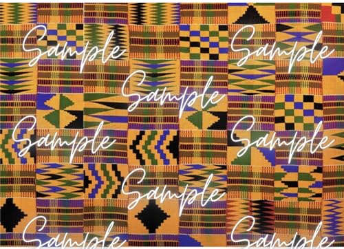 Afrikanischer Kente mehrfarbiger Druck, essbar, Design 1 von Generic
