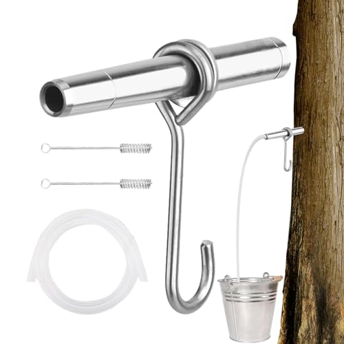 Ahornsirup-Wasserhähne – energiesparende Wasserhähne, Ahornsirup-Wasserhahn-Set | Ahornsirup-Zapfhahn-Set aus Edelstahl, Ahornsirup-Klopfset, Ahornbaum-Gewindebohrer, Ahornsaft-Eimer-Haken, für Ahornsirup-Wasserhähne – energiesparende Wasserhähne, Ahornsirup-Wasserhahn-Set | Ahornsirup-Zapfhahn-Set aus Edelstahl, Ahornsirup-Klopfset, Ahornbaum-Gewindebohrer, Ahornsaft-Eimer-Haken, für von Generic
