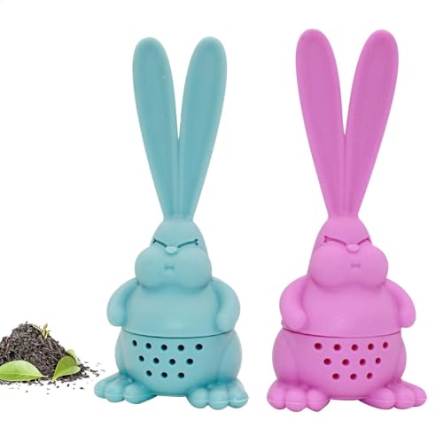 Angry Bunny Tee-Ei – Hitzebeständiges Silikon-Tee-Ei Mit 2 Großen Ohren | Tee-Ei Für Losen Tee, Süßer Hasen-Teeaufsatz Für Tasse Oder Tasse, Ostergeschenk Für Männer, Originelles Teezubehör Angry Bunny Tee-Ei – Hitzebeständiges Silikon-Tee-Ei Mit 2 Großen Ohren | Tee-Ei Für Losen Tee, Süßer Hasen-Teeaufsatz Für Tasse Oder Tasse, Ostergeschenk Für Männer, Originelles Teezubehör von Generic