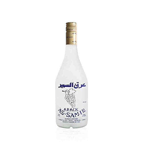 Arak As-Samir - Original libanesischer Arak, 53% Vol. - Arrak in edler 700ml Glasflasche von Generic