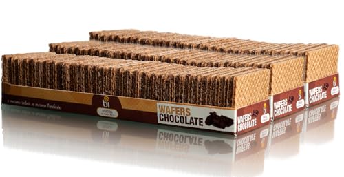 BI (Chocolate) • Mit Vollmilch-Schokolade Waffeln und zarte Schokoladencreme-Füllung • Waffel-Kekse Großpackung | 3 x 250g von Generic