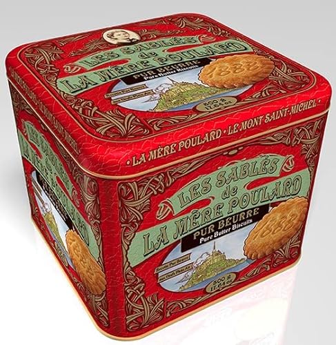 BISCUITERIE LA MERE POULARD / La bloße Poularde - Reine gesalzene Butterkekse - Dose französische Butterkekse - 1 x 500 Gr von Generic