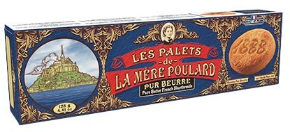 BISCUITERIE LA MERE POULARD / La bloße Poularde - Reine gesalzene Butterkekse - Französische Butterkekse - 5 x 125 Gr (Karton) von Generic