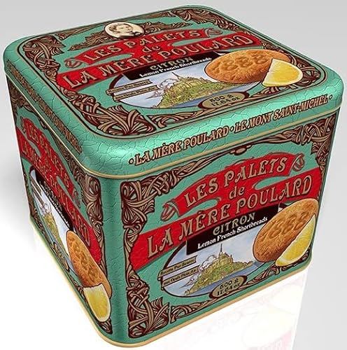 BISCUITERIE LA MERE POULARD / La bloße Poularde - Reine gesalzene Zitrone Butterkekse - Dose französische Butterkekse - 1 x 500 Gr von Generic