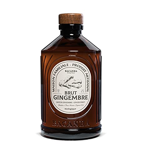 Bacanha - (Raw Ginger Biologic Concentrate Syrup/Made in France) Ingwer Biologisches Konzentrat Sirup/Hergestellt in Frankreich - 400ml Glasflasche von Generic
