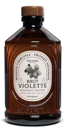 Bacanha - (Raw Voilet Biologic Concentrate Syrup/Made in France) Voilet biologischer Konzentratsirup - 400ml Glasflasche von Generic
