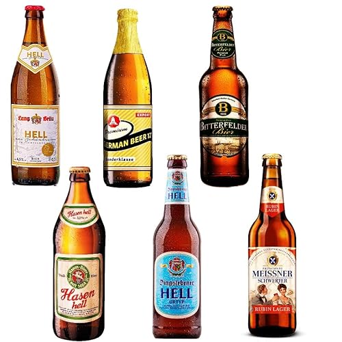 Bierset 6 verschiedene Biere aus Deutschland (Mehrweg inkl. Pfand 6 Flaschen 0,5 Liter) von Generic