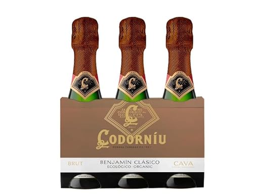 Cava extra brut ökologisch, hergestellt nach der traditionellen Methode "Benjamín" 3 x 20 cl. BIS1. 3er-Pack. von Generic