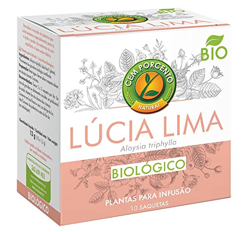 Cem Porcento - Biologisch Lucia Lima/Zitronenverbene (Aloysia triphylla) - 10 Teebeutel x 8 = 80 Teebeutel von Generic