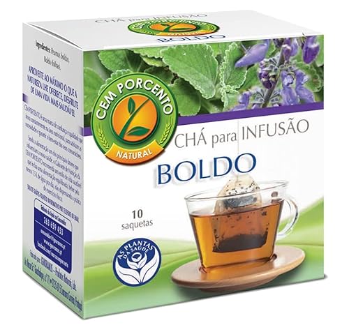 Cem Porcento - Boldo-Blätter (Peumus boldus) - 10 Teebeutel x 8 = 80 Teebeutel von Generic