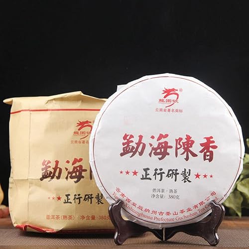 Chinesisch gekocht Pu-erh Geschenktee Schwarzer Tee Menghai Big Tree Pu'er Tee Kuchen 380g von Generic