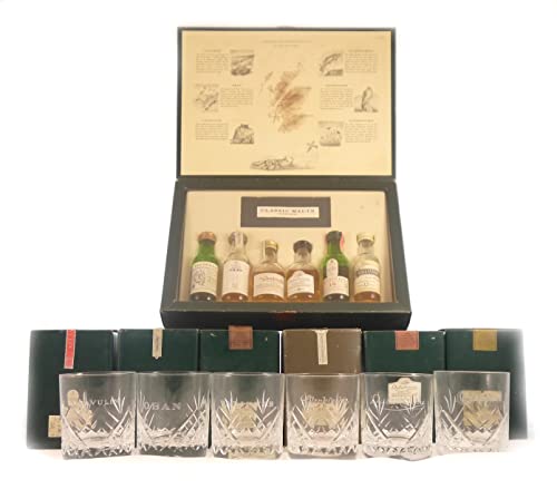 Classic Malts Miniature Tasting Set and Whisky Tumblers, 6 x 5ml von Generic