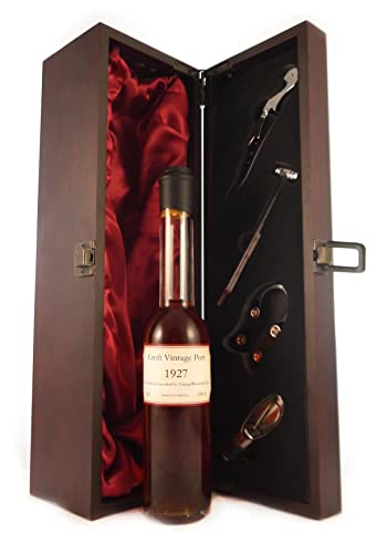 Croft Vintage Port 1927 (Decanted Selection) 20cls in einer mit Seide ausgestatetten Geschenkbox, da zu 4 Weinaccessoires, 1 x 200ml von Generic