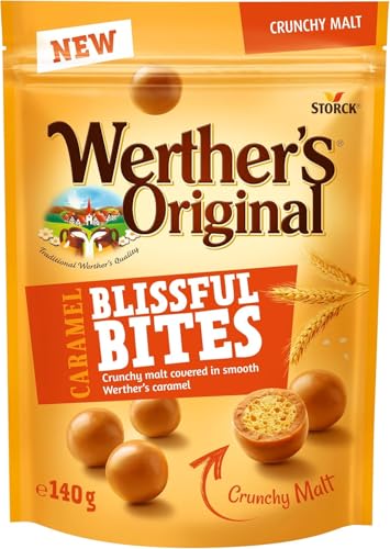 Crunchy – Caramel Bites Blissful – Knusprige Karamellbonbons, authentischer und köstlicher Geschmack, 140-g-Beutel, traditionelle deutsche Süßware, kompatibel mit Werther's – 140 g Crunchy – Caramel Bites Blissful – Knusprige Karamellbonbons, authentischer und köstlicher Geschmack, 140-g-Beutel, traditionelle deutsche Süßware, kompatibel mit Werther's – 140 g von Generic