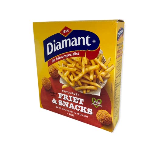 Diamant Pflanzliches Frittierfett für krosse Pommes Frites aus Holland 2 kg (8x 250g Packungen) von generic