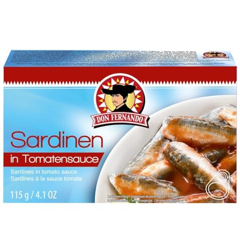Don Fernando Sardinen in Tomatensauce 115g Zarte Sardinen – Filets von Generic