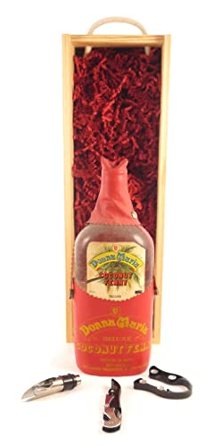 Donna Maria Deluxe Coconut Fenni (1960's bottling) in einer Geschenkbox, da zu 3 Weinaccessoires, 1 x 700ml von Generic