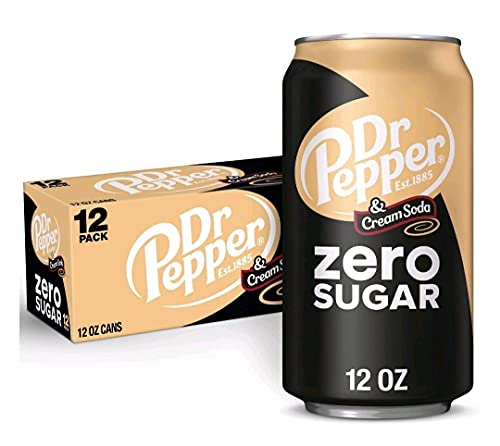 Dr Pepper and Cream Soda Zero, 355 ml Dosen, 24 Stück von Generic