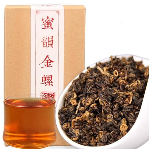 Duftend Honiggoldene Schnecke Schwarzer Tee Chinesischer Original Guter Tee Natürliches Bio-Schwarztee-Grünfutter ohne Zusatzstoffe (200g*2) von Generic