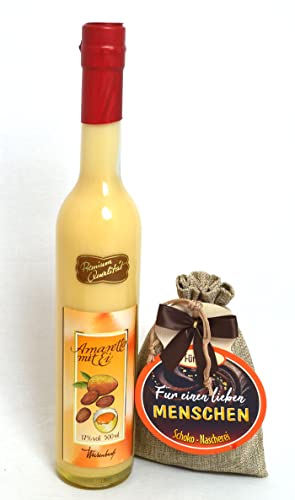 Eierlikör Amaretto 500 ml mit Schoko-Nascherei Präsentset Eierlikör Amaretto 500 ml mit Schoko-Nascherei Präsentset von Generic