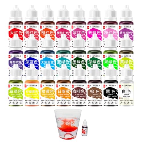 Flüssiger Backmittelfarbstoff in Lebensmittelqualität – praktische Lebensmittelfarbe, lebendige Zuckergussfarben | Creme-Kuchen-Dekorations-Experiment, Glasur-Gel-Farben-Set, für Airbrush-Schleimh Flüssiger Backmittelfarbstoff in Lebensmittelqualität – praktische Lebensmittelfarbe, lebendige Zuckergussfarben | Creme-Kuchen-Dekorations-Experiment, Glasur-Gel-Farben-Set, für Airbrush-Schleimh von Generic