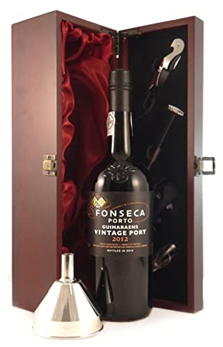 Fonseca Guimaraens Vintage Port 2012 with Port Funnel in silk lined wooden box in einer Geschenkbox, da zu 4 Weinaccessoires, 1 x 750ml Fonseca Guimaraens Vintage Port 2012 with Port Funnel in silk lined wooden box in einer Geschenkbox, da zu 4 Weinaccessoires, 1 x 750ml von Generic