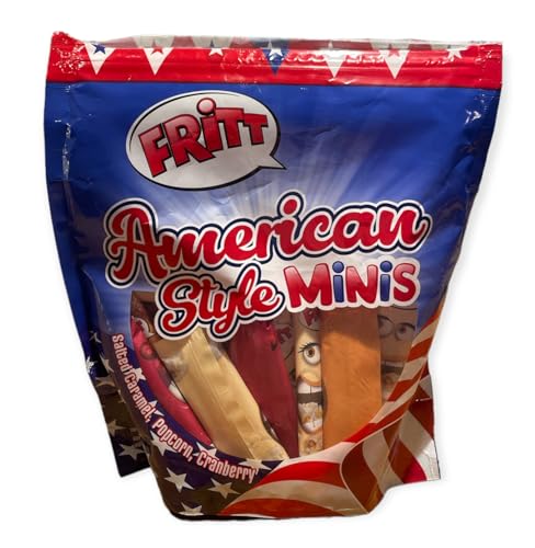 Fritt American Style Minis Kaubaonbon mit salzigem Karamell-, Popcorn- und Cranberrygeschmack 200g von Generic