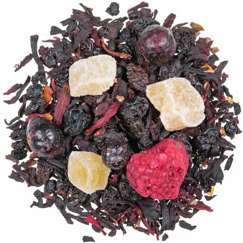 Früchtetee aromatisiert Exquisit - Eine exquisite Mischung aus Hibiskusblüten, Weinbeeren und fruchtigen Aromen für ein erlesenes Geschmackserlebnis (250, Gramm) von Generic