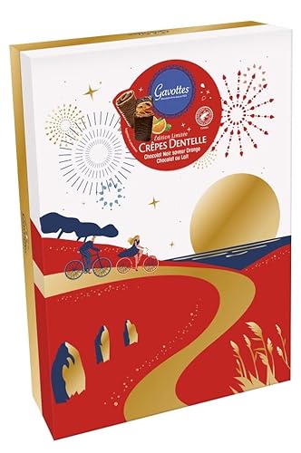 Gavottes - Assorted Crêpes Dentelles/Französisch Waffelröllchen (Bicycle/Fahrrad cardboard box) - 400gr von Generic