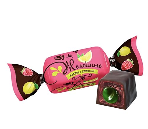 Gellee-Konfekt HIMBEERE mit ZITRONE in Schokolade 500g von Generic