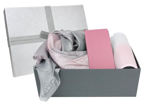 Geschenkkorb mit luxuriösem Schals, Geschenk-Box, Geschenk für alle Anlässe, Partybevorzugungen, für unterwegs, Rosa von Generic