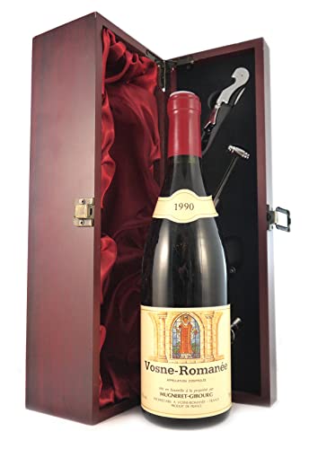 Gevrey-Chambertin 1990 Domaine Georges Mugneret Gibourg (Red wine) in einer mit Seide ausgestatetten Geschenkbox, da zu 4 Weinaccessoires, 1 x 750ml von Generic