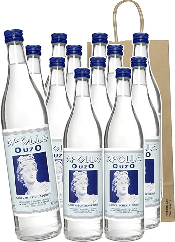 Ouzo aus Griechenland, Griechischer Ouzo - Apollo Schnaps 12x 700ml + Geschenktasche Ouzo aus Griechenland, Griechischer Ouzo - Apollo Schnaps 12x 700ml + Geschenktasche von Generic
