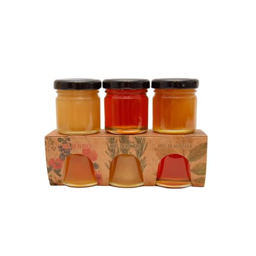 Honig-Set aus Mallorca - Geschenkset mit 3x50g verschiedenen Honigsorten - Blumenhonig, Berghonig und Rosmarinhonig als perfektes Geschenkset von Generic