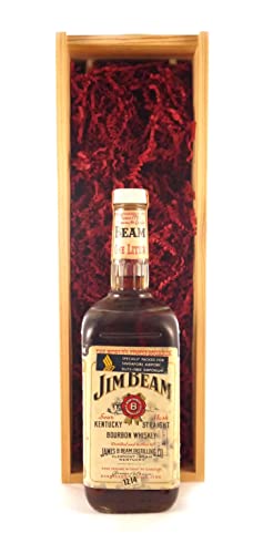 Jim Beam Sour Mash Kentucky Straight Bourbon Whisky (One Litre) in einer Geschenkbox, 1 x 1000ml von Generic