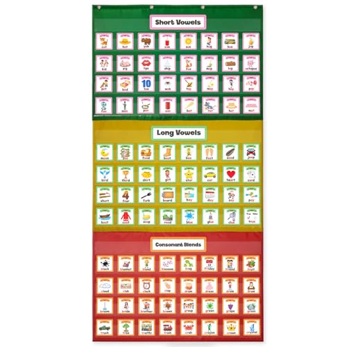 Klassenzimmertasche | Mehrzweck-Bildungs- Und Organisationsinstrument | Einstellbarer Taschendiagramm Lernen Mit Tag, Woche, Urlaubskarten Und Speicherbeutel (ohne Karte) 27,95 * 56,69in von Generic