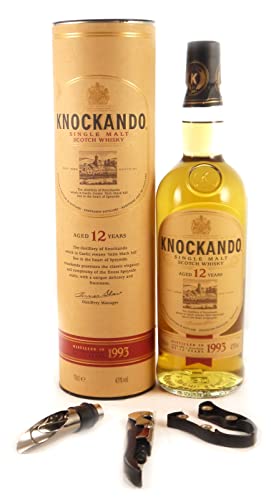 Knockando 12 year old Single Malt Scotch Whisky 1993 70cls (Original Tube), da zu 3Weinaccessoires, 1 x 700ml von Generic