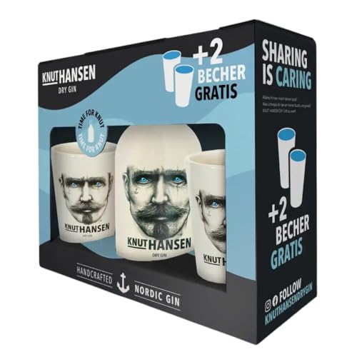 Knut Hansen Dry Gin + 2 Becher Geschenkpackung von Generic