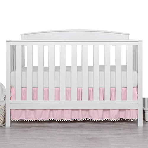-Krippenrock - -Krippenrock | Krippenrock Mit Pompons | Gerüschter Krippenrock Mit Quasten, Mikrofaser-Bettwäsche-Röcke Für Babys, Jungen Und Mädchen, 71,1 X 132,1 cm. -Krippenrock - -Krippenrock | Krippenrock Mit Pompons | Gerüschter Krippenrock Mit Quasten, Mikrofaser-Bettwäsche-Röcke Für Babys, Jungen Und Mädchen, 71,1 X 132,1 cm. von Generic