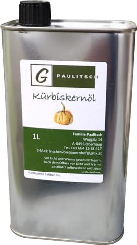 Kürbiskernöl aus der Südsteiermark, 100% reines steirisches Kürbiskernöl, frisch vom Bauernhof, direkt aus dem Hofladen von Generic