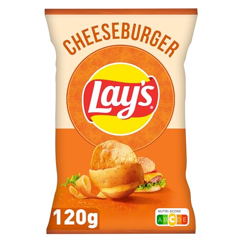 LAYS Cheeseburger Chips mit Cheeseburger Geschmack der Geschmack von Chips aus Frankreich Snack Kartoffelchips Asiatische Crisps Zwischenmahlzeit mit Sonnenblumenöl 120 g LAYS Cheeseburger Chips mit Cheeseburger Geschmack der Geschmack von Chips aus Frankreich Snack Kartoffelchips Asiatische Crisps Zwischenmahlzeit mit Sonnenblumenöl 120 g von Lay's
