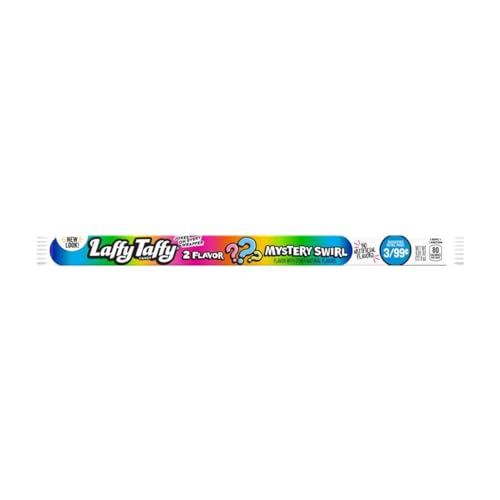 Laffy Taffy Rope Mystery Swirl 23 g - Mysterious Taste Experience, Colourful Chewing Candy von Generic