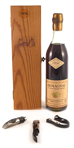 Laubade Armagnac 1956 (70cl) (Original box) in einer Geschenkbox, da zu 3 Weinaccessoires, 1 x 700ml von Generic