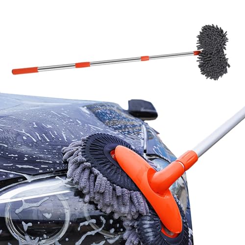 Long-handled Car Wash Brush, Long-reach Car Wash Brush, Telescopic Car Washing Brush, Portable Telescoping Car Wash Sponge Wand with Lightweight Design for Cars, Suv's and Other Vehicles von Generic