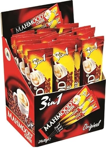 Mahmood 3-in-1 Sticks, löslicher Bohnenkaffee, mit Creamer & Zucker, Instant-Kaffee aus erlesenen Kaffeebohnen, koffeinhaltig, 48 x 18 Gramm von Generic